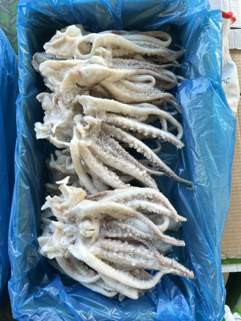 单冻鱿鱼开片头，无冰衣，口感爽脆，个头均匀，3斤