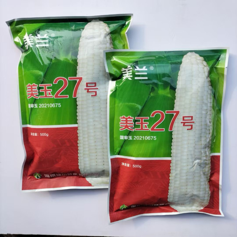 美玉27号甜味糯玉米种子一斤装更实惠白玉米种子
