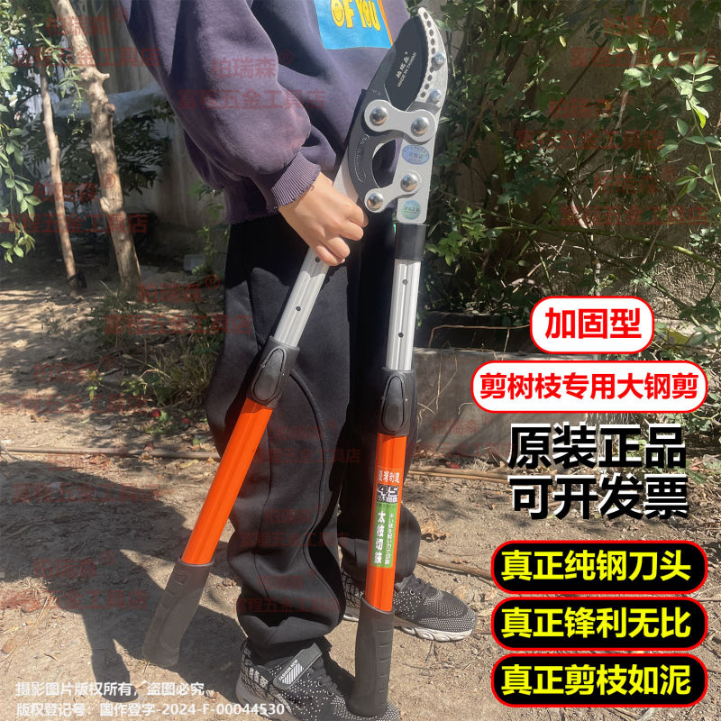 修剪树枝大剪刀果树强力原装伸缩正品粗枝剪园林专用加长大力