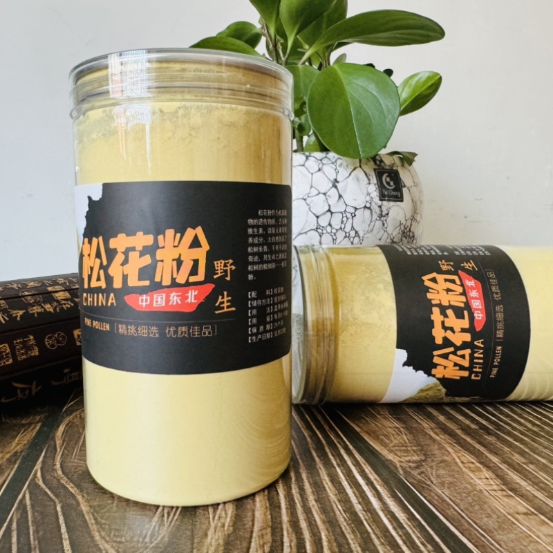 松花粉原粉没破壁的过筛头道粉粉质细腻无杂质长白山产地直发