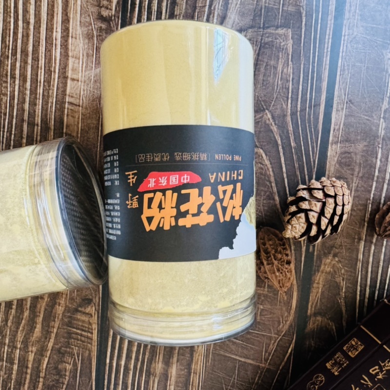 松花粉原粉没破壁的过筛头道粉粉质细腻无杂质长白山产地直发