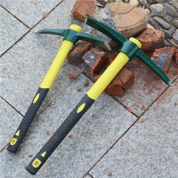 小锄头家用户外挖松土开荒工具全钢洋镐翻地农具种菜两用除草