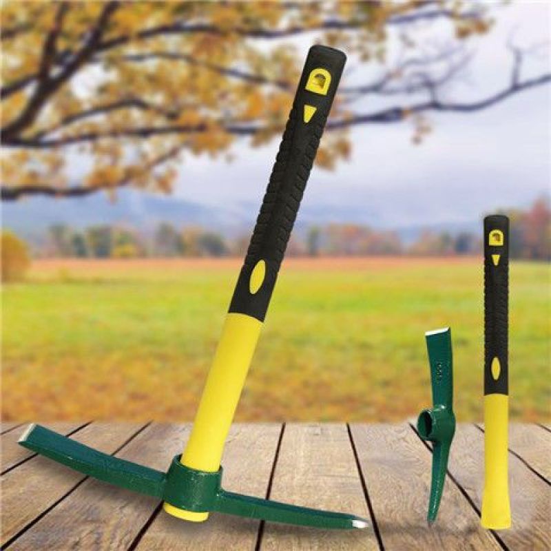 小锄头家用户外挖松土开荒工具全钢洋镐翻地农具种菜两用除草
