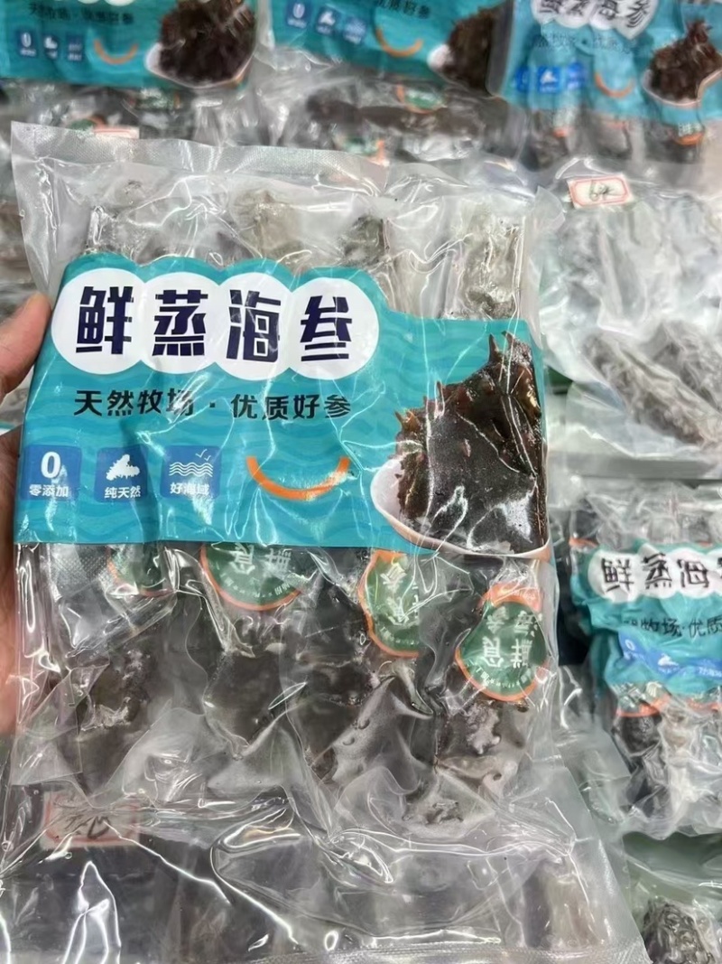 鲜食辽参大连辽参即食海参免发海参鲜蒸海参工厂批发价
