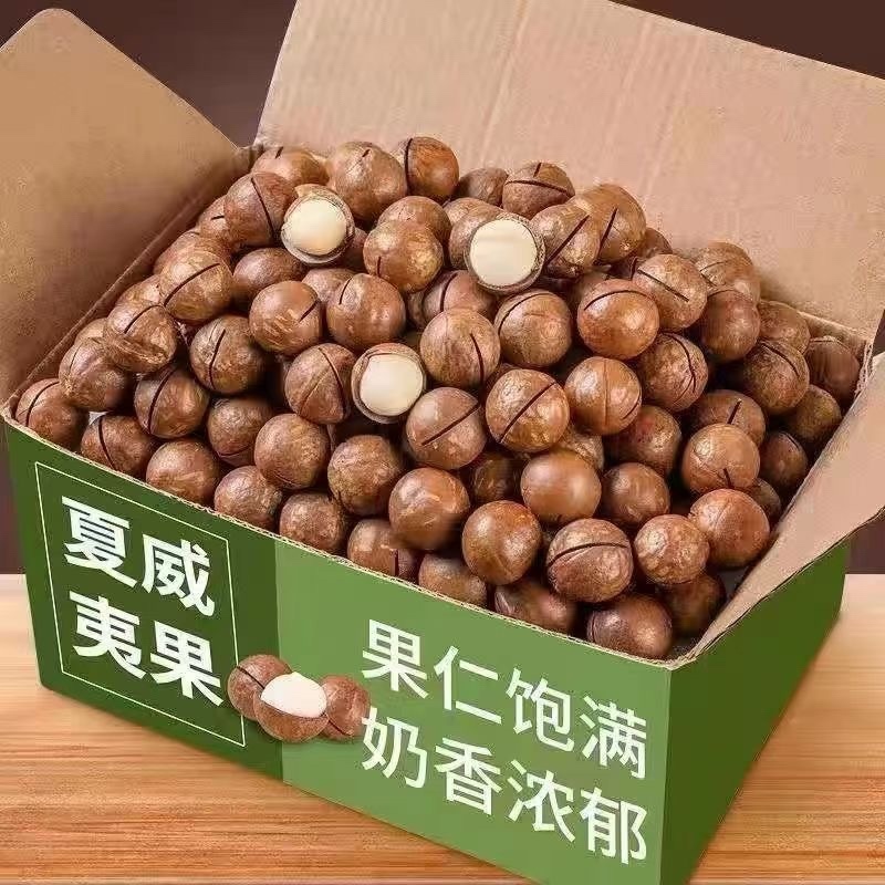 批发大果夏威夷果休闲零食散装坚果炒货一件批发量大优惠