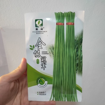 全能**豇豆种子中早熟植株蔓生条荚嫩绿色肉质厚采收期长