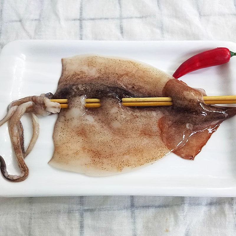 大鱿鱼板150G*10串鱿鱼串海鲜烧烤食材铁板烧生鲜摆摊