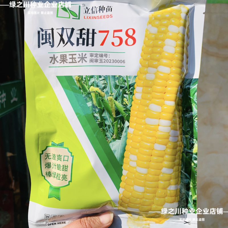 特甜水果玉米种子生吃脆甜无渣闽双甜758双色甜玉米种子