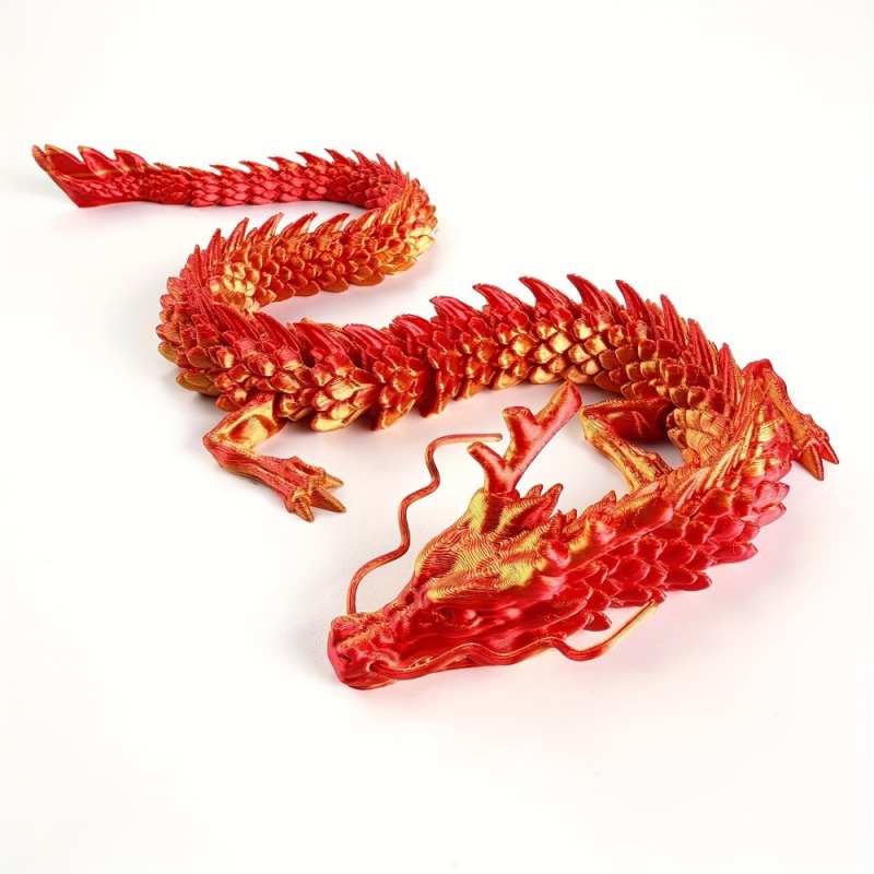**3D打印中国龙摆件关节可活动玩具批发手办礼物工艺品
