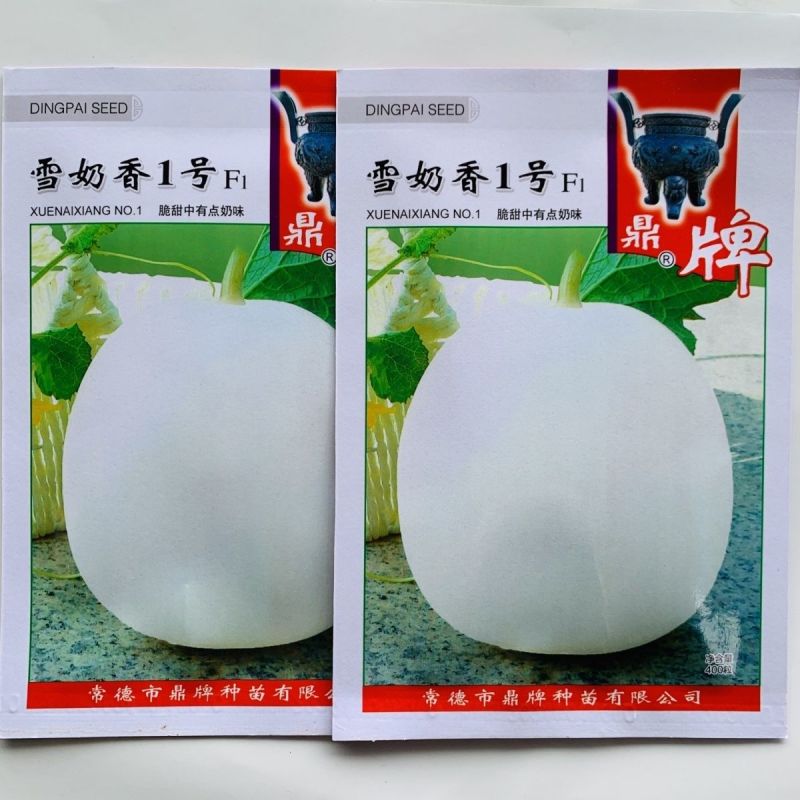 鼎牌雪奶香1号甜瓜种子薄皮大果甜瓜种子脆甜高糖香味浓耐裂