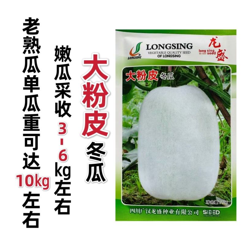 四川大粉皮冬瓜种子粉嫩冬瓜种籽高产粉皮冬瓜种子大田农家
