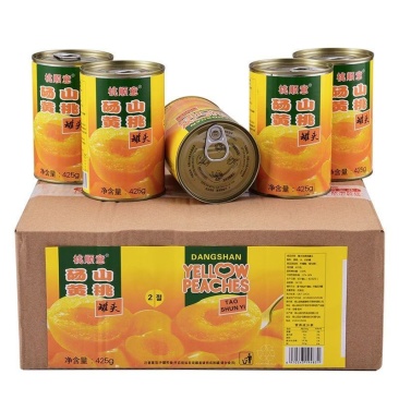 桃顺意黄桃罐头整箱6罐装*425g砀山特产糖水水果罐头4