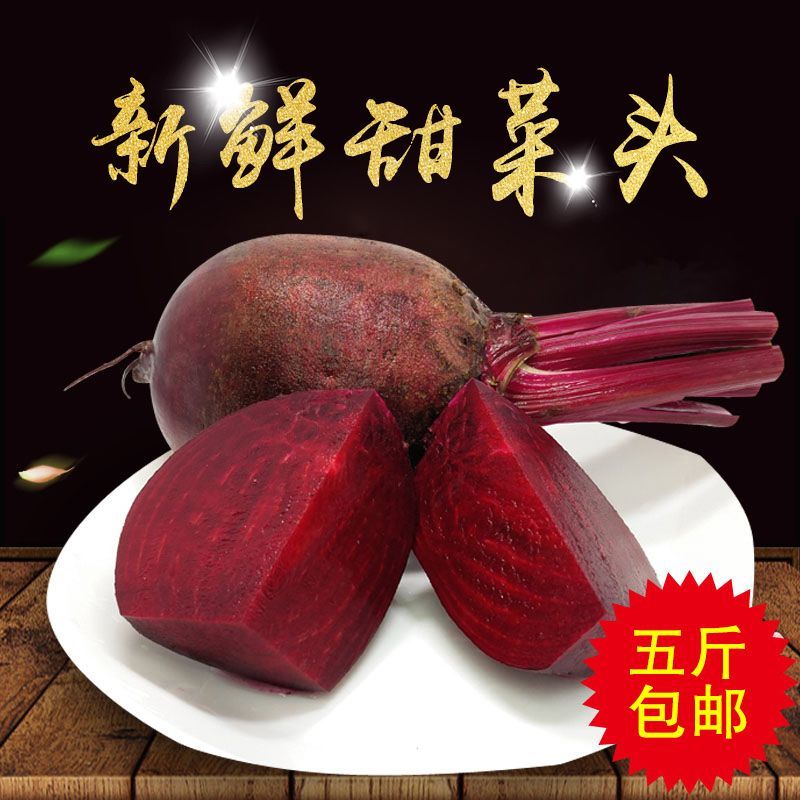 甜菜根新鲜甜菜头紫菜头红甜菜根红心萝卜蔬菜红根