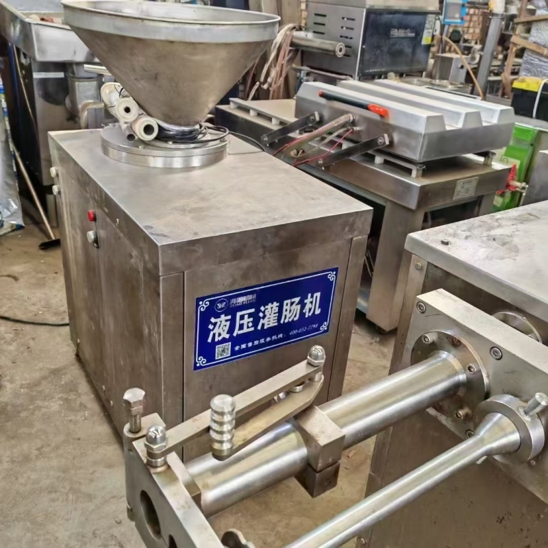 兆源气动定量灌肠机，兆源液压灌肠机设备全新
