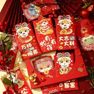 马年红包卡通新年国潮红包袋创意利是封压岁钱