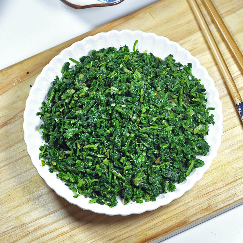 新鲜荠菜速冻荠菜馅农家新鲜冷冻切碎野菜荠荠菜包子饺子