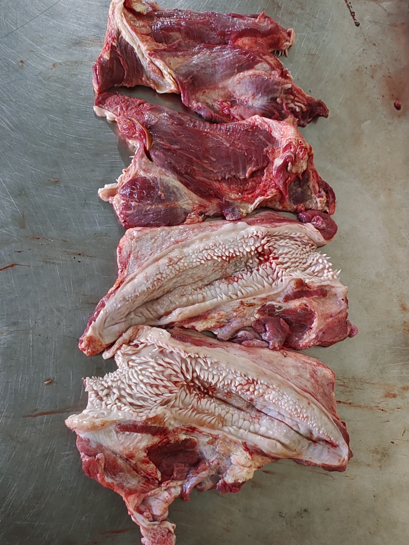 【牛腮肉】冻牛头缓化剔下来的嘴叉子，二次加工产品，纯干货