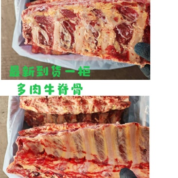 带肋牛脊骨，新鲜到货，颜色鲜亮，适合做手把牛排使用