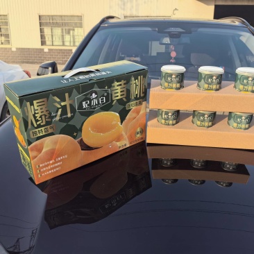 黄桃罐头一箱12罐一罐425克铁罐黄桃罐头
