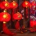 太阳能led结婚红灯笼福字灯串装饰花园户外庭院新年春节过