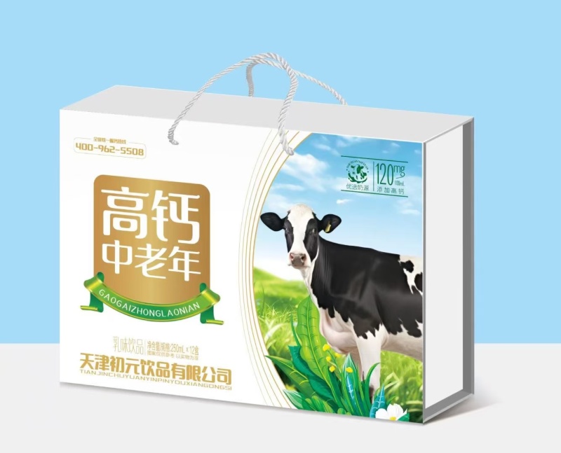高钙奶礼盒新款式，250×12盒