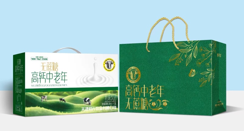 高钙奶礼盒新款式，250×12盒