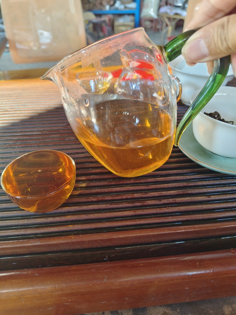 自家高山生态普洱晒红茶散茶500克包邮