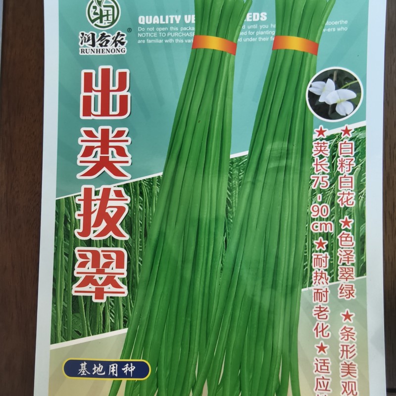 翠绿条长豆角种子