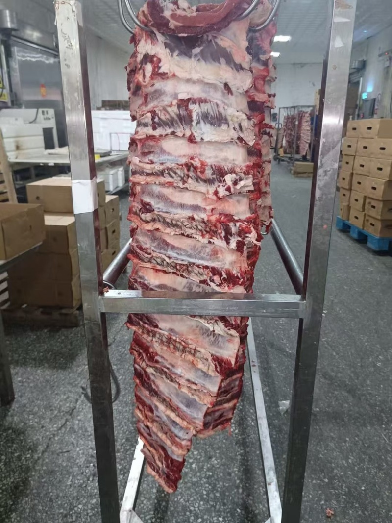 国产纯干肋条肉，不带牛腩，冰鲜排酸纯干货。