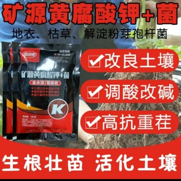 矿源黄腐酸钾肥菌肥生根壮苗调节酸碱肥料抗重茬