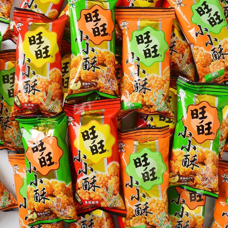旺旺小小酥儿童休闲怀旧解馋小零食原味鸡米花小吃大礼包整箱