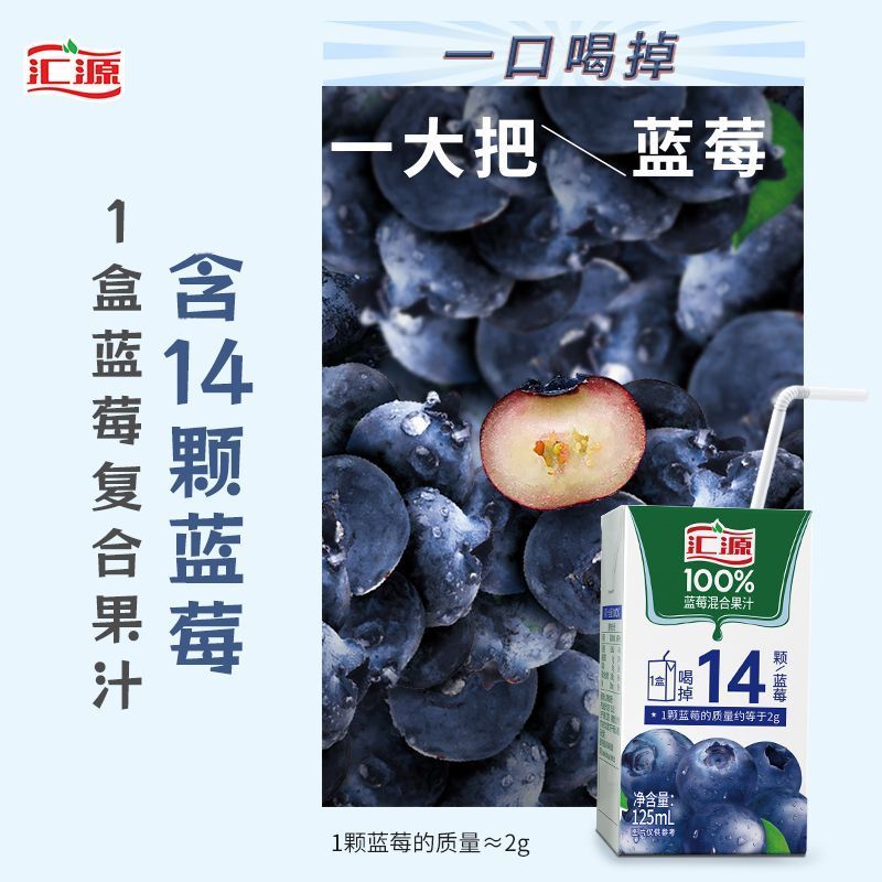 【汇源有提手年货礼盒】125ml*15盒果汁100%蛇年