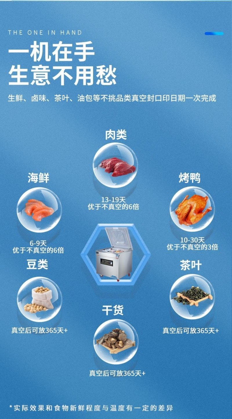 真空机食品包装机全自动大型商用家用抽真空机打包压缩封