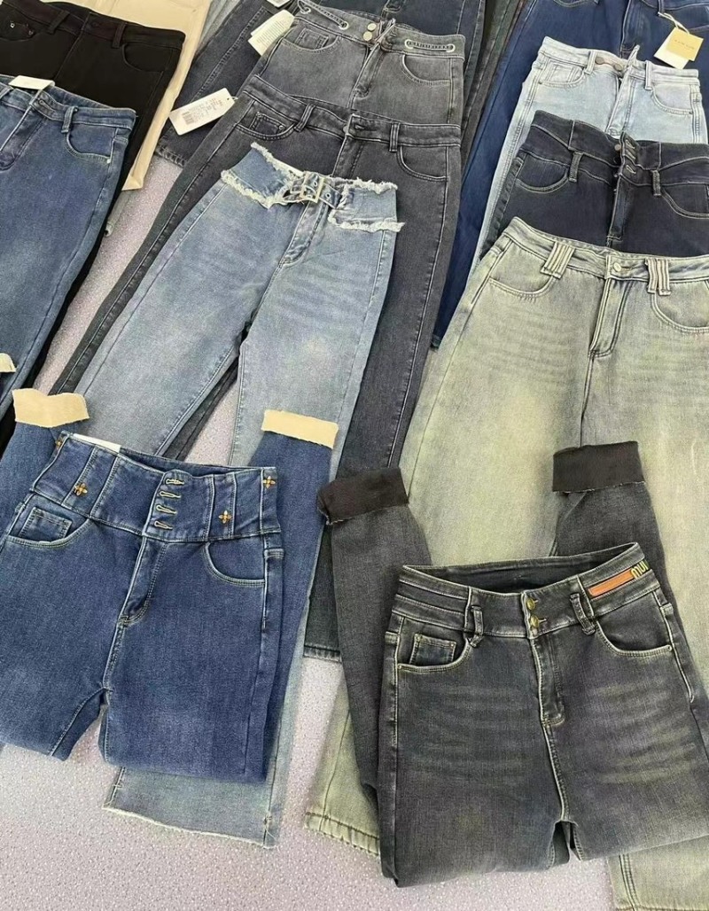 加绒牛仔裤，800条全清15.8