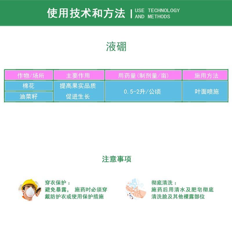 康朴液硼朋高纯度流体硼微量元素水溶肥料喷施叶面肥