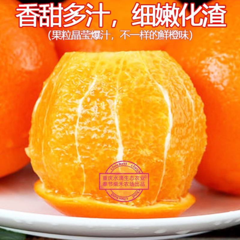 正宗原产地重庆奉节脐橙鲜果长期供货水果礼盒