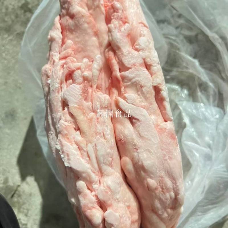 折叠板油40斤，颜色好，解冻后当鲜货卖，猪油