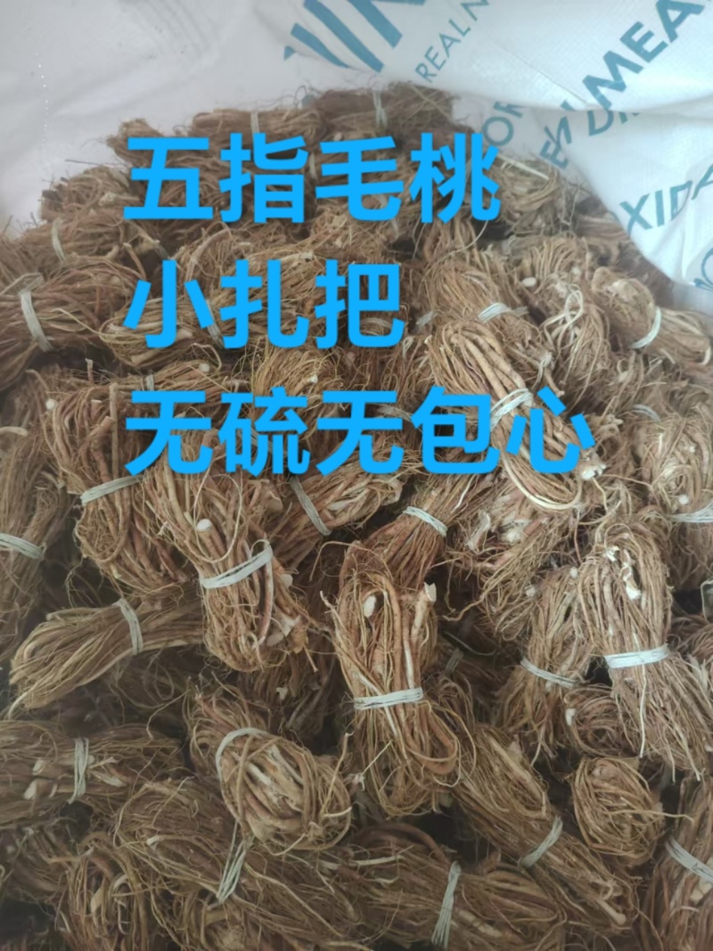 五指毛桃根无硫小扎把没包心自然加工无任何添加剂
