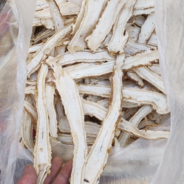 独活头片，选装精品干独活，冲洗，切制，晾晒，过筛订包而成