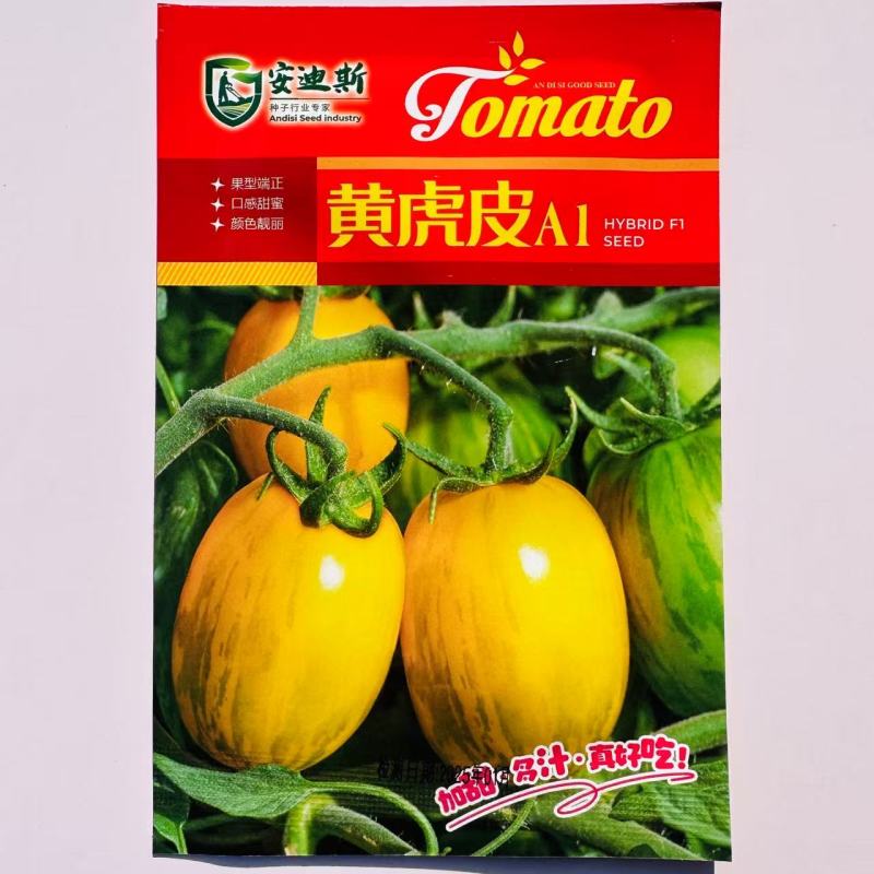 特大黄虎皮A1番茄种子东北虎皮柿子种子金黄色绿色花纹