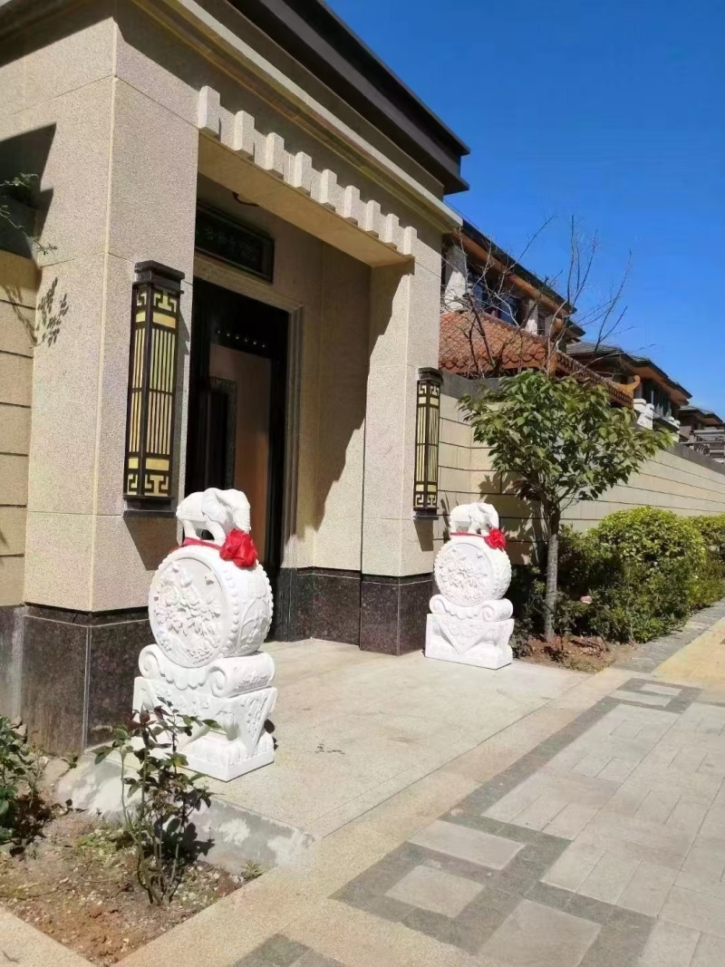 汉白玉石材吉祥如意小象