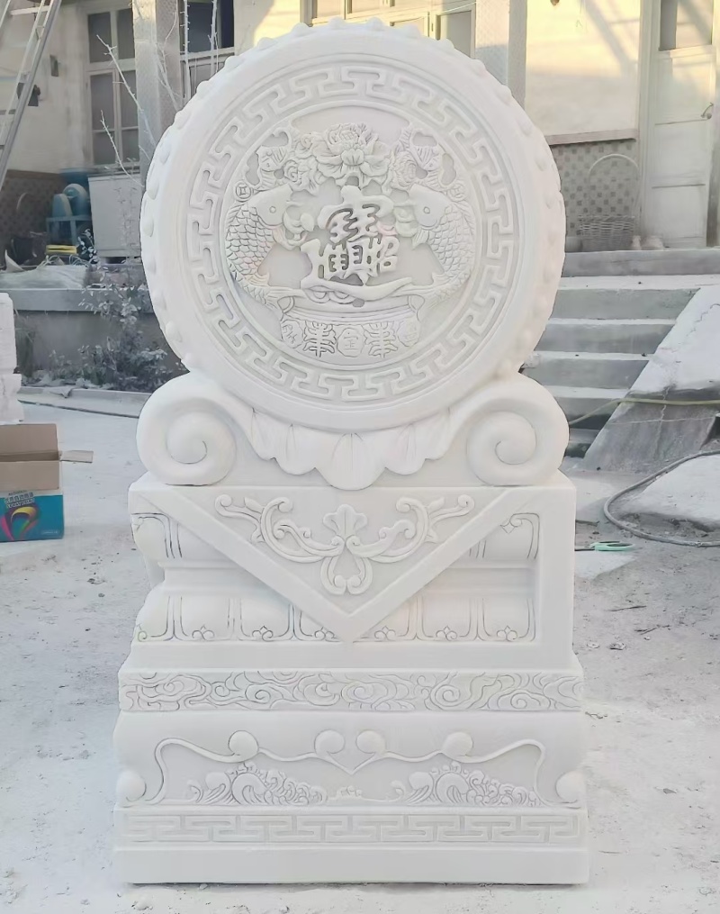 汉白玉石材吉祥如意小象