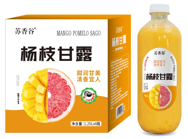 杨枝甘露复合果汁饮料，口感清馨，回味好喝，爱不释手