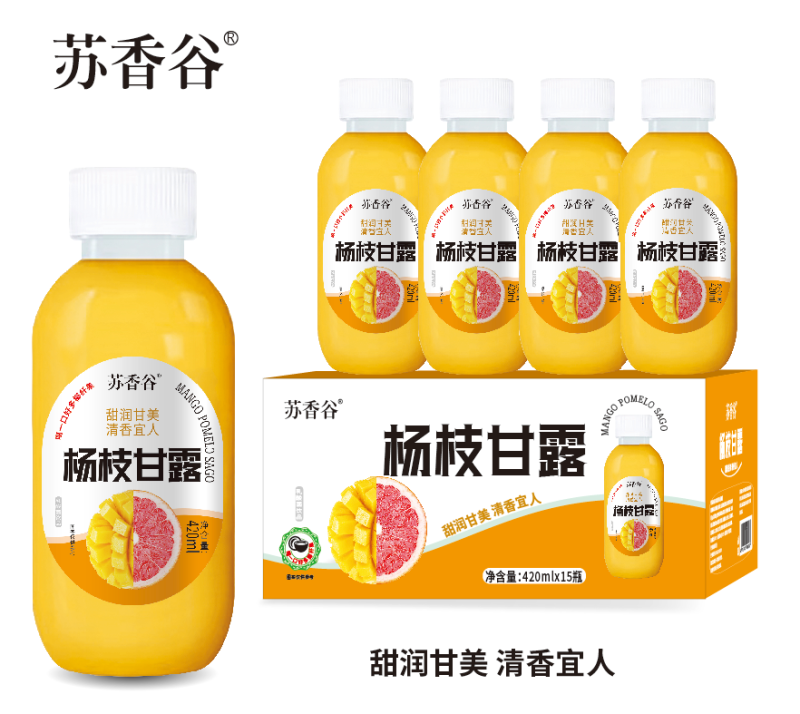 杨枝甘露复合果汁饮料，口感清馨，回味好喝，爱不释手