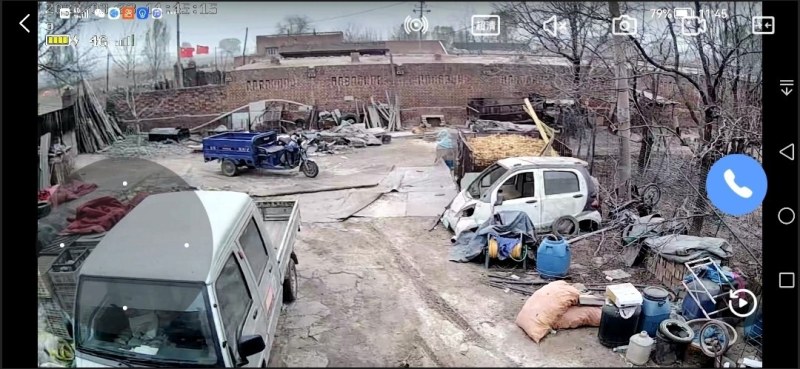 太阳能户外无线监控摄像头360度农村4G无网无电连手机全