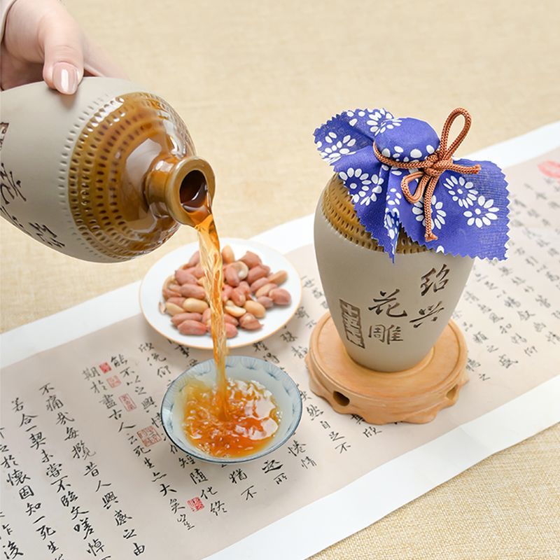 绍兴黄酒正宗圣塔十五年陈花雕酒半干型糯米酒500ml*