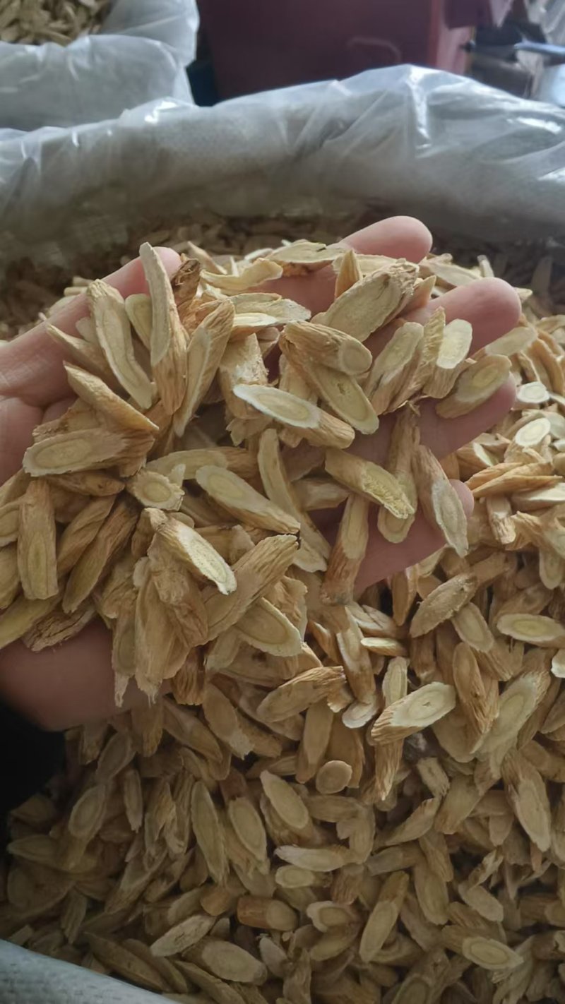甘肃黄芪.新鲜切片.自然晾干.豆香味浓郁.无硫全干黄芪。