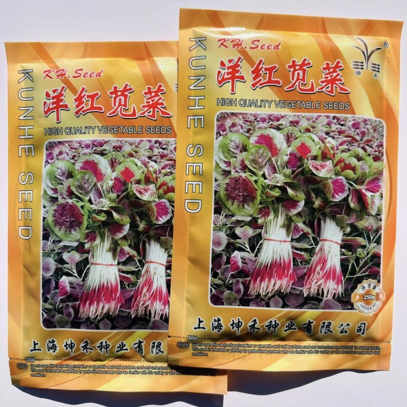 洋红苋菜种子鲜红圆叶苋菜种子早熟耐热耐湿高产春夏秋