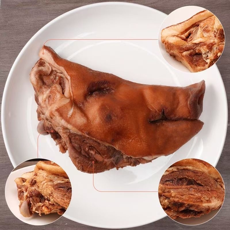鸿运当头猪头开袋即食餐饮商超团购电商爆品一件代发