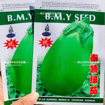 绿罐茄子种子秦蔬绿茄种子春季蔬菜种籽早熟绿皮茄子卵圆型茄